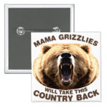 Maman Grizzlies Badges