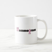 Mammogramm-Brustkrebs Kaffee Haferl