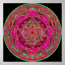 Mandala de Sri Lakshmi Yantra Posters