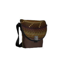 Mandala Dots Flame Fraktal Kurier Tasche