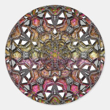 Mandala en cristal métallique autocollants
