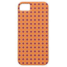 Mandarine-Polka-Punkt kaum There™ Fall iPhone 5 Schutzhülle