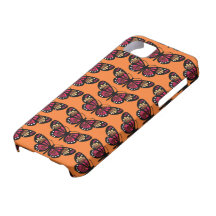 Mandarine-Schmetterlinge Blumenkaum There™ Fall iPhone 5 Schutzhüllen