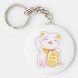 maneki neko Rosa Schlüsselbänder