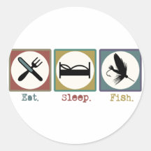 Mangez la truite de pêche de sommeil adhésifs