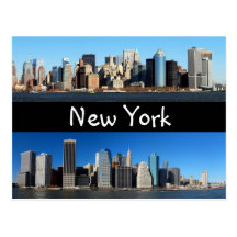 Manhattan-Skyline, New York Postkarten