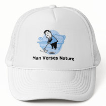 Mann versifiziert Natur-Hut