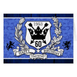Manteau cartes d'anniversaire de crête de famille 