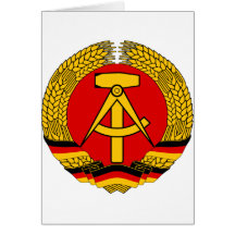 Manteau de symbole héraldique officiel de l'Allema Carte De Vœux