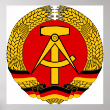 Manteau de symbole héraldique officiel de l'Allema Posters