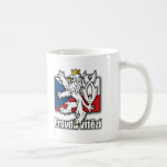 Manteau tchèque de lion de drapeau de bras tasse à café