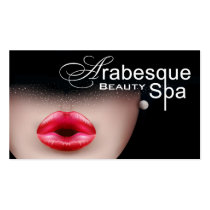 Maquilleur d'arabesque de spa de beauté cartes de visite