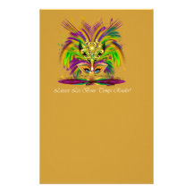 Mardi-Gras-Mask-The-Queen-V-4 Personalisiertes Büropapier