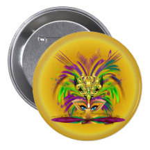 Mardi-Gras-Mask-The-Queen-V-4 Button