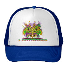 Mardi-Gras-Mask-The-Queen-V-4 Trucker Kappe