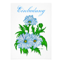 Margeriten Blume - Einladung