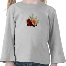 Marguerite de Gerbera et deux roses T-shirts
