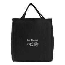 Mariage blanc de dentelle - juste Fourre-tout mari Sac En Toile
