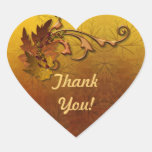 Mariage de automne de feuille d'automne - Merci Adhésifs