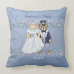 Mariage de jeunes mariés d'ours de nounours - pers coussin