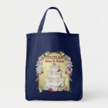 Mariage floral de gâteau sacs en toile