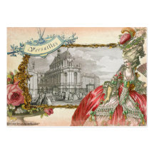 Marie Antoinette an Versaille Visitenkarte