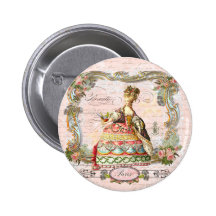 Marie Antoinette im Rosa Buttons