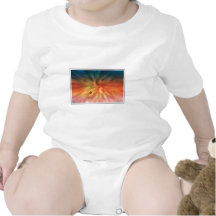 Marienkäfer-Sonnenuntergang Baby Strampler