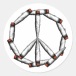 Marihuana-Friedenszeichen Sticker