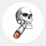 Marihuana-Schädel Sticker