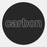 Marque de carbone autocollants