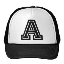 Marquez avec des lettres le monogramme de "A" Casquettes