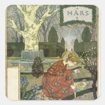 Mars Stickers Carrés
