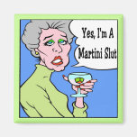 Martinislut-Cartoon Magnete