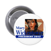 Mary Wickentower für Pres 2012 Knopf Anstecknadelbutton