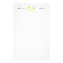 Matsumoto-Monogramm Büropapier