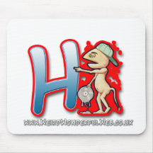 Matte des Graffiti-Buchstaben H Mäuse Mousepads