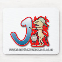 Matte des Graffiti-Buchstaben J Mäuse Mousepads