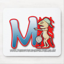 Matte des Graffiti-Buchstaben M Mäuse Mousepad