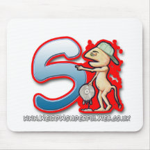 Matte des Graffiti-Buchstaben S Mäuse Mousepad