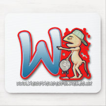 Matte des Graffiti-Buchstaben W Mäuse Mousepad
