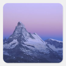 Matterhorn an der Dämmerung, Zermatt, Schweizer Al Aufkleber