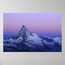 Matterhorn an der Dämmerung, Zermatt, Schweizer Al