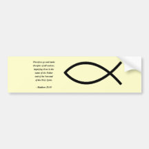 MATTHEW-28:19 AUTO AUFKLEBER