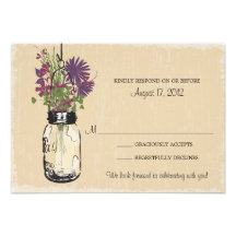 Maurer-Glas u. Wildblumen UAWG Karte Personalisierte Ankündigungen