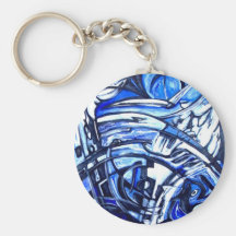 Mechanica abstrait Keychain Porte-clefs