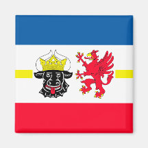 Mecklenburg-Vorpommern Flagge Kühlschrankmagnet