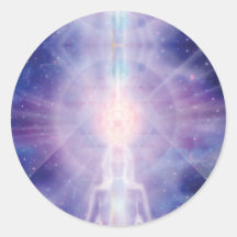 Meditator Runder Sticker