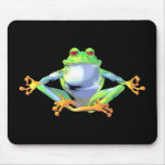 Meditierender Frosch Mousepads