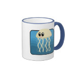 Méduses de bande dessinée tasses